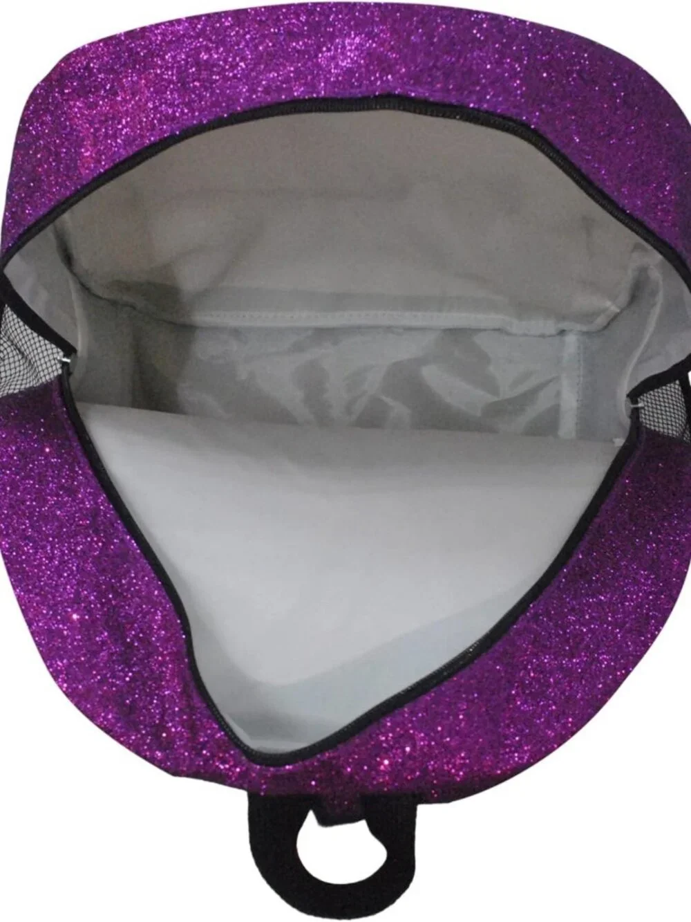 Glitter Purple Canvas School Backpack | Stylish & Durable for Kids & Teens